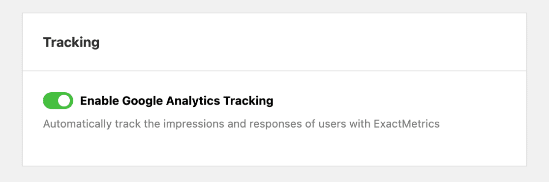 Enable Google Analytics tracking in UserFeedback