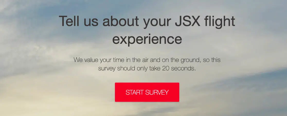customer satisfaction survey examples - JSX