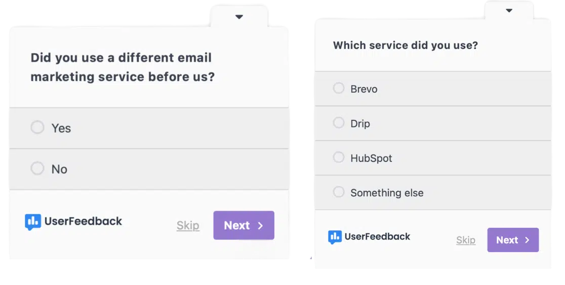 Customer Survey Questions Competition Research Example