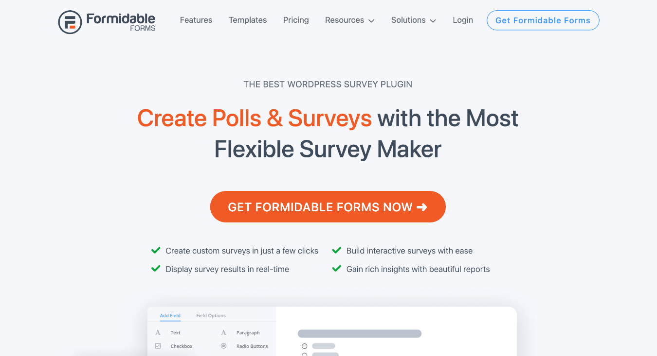 Formidable Forms for Surveys and Polls