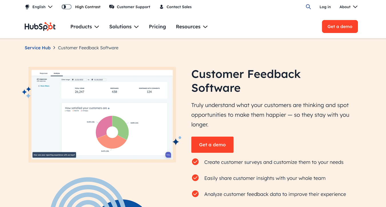 HubSpot Customer Feedback Software