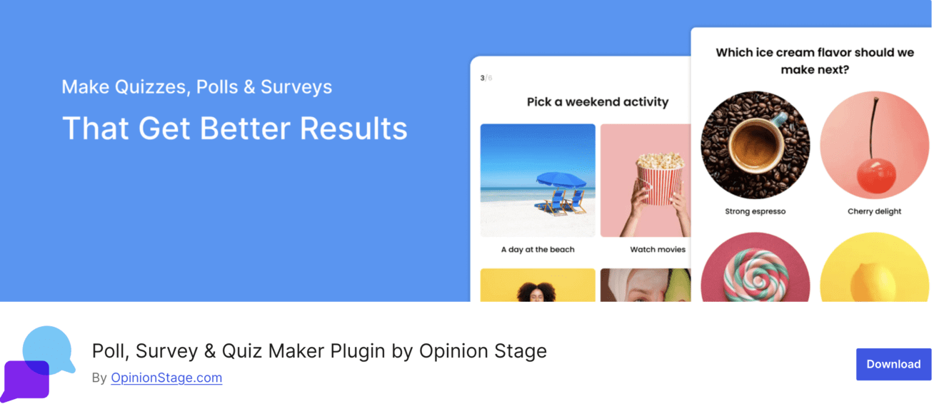 Poll, Survey & Quiz Maker Plugin