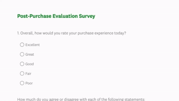 post purchase example surveymonkey