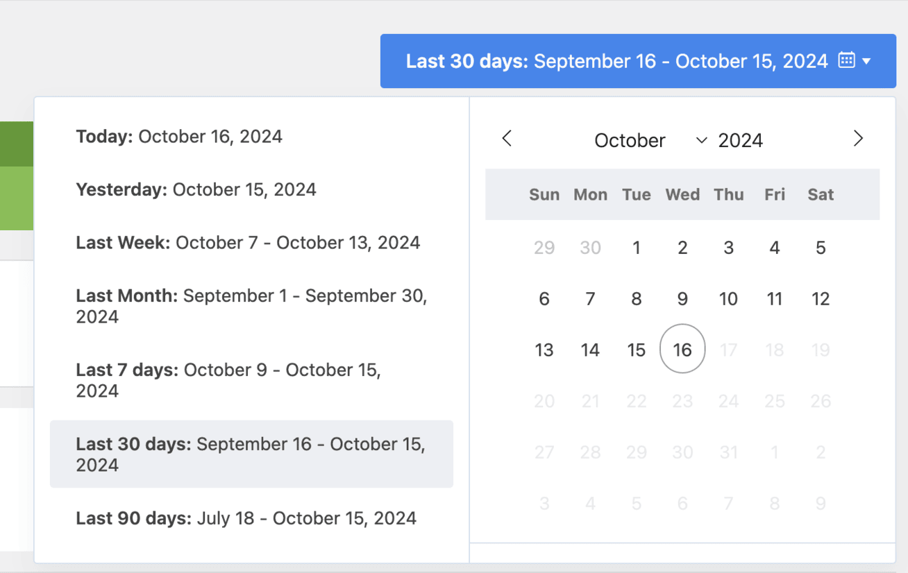 edit dates NPS report UserFeedback