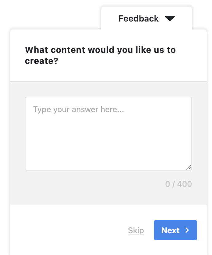 content engagement survey template