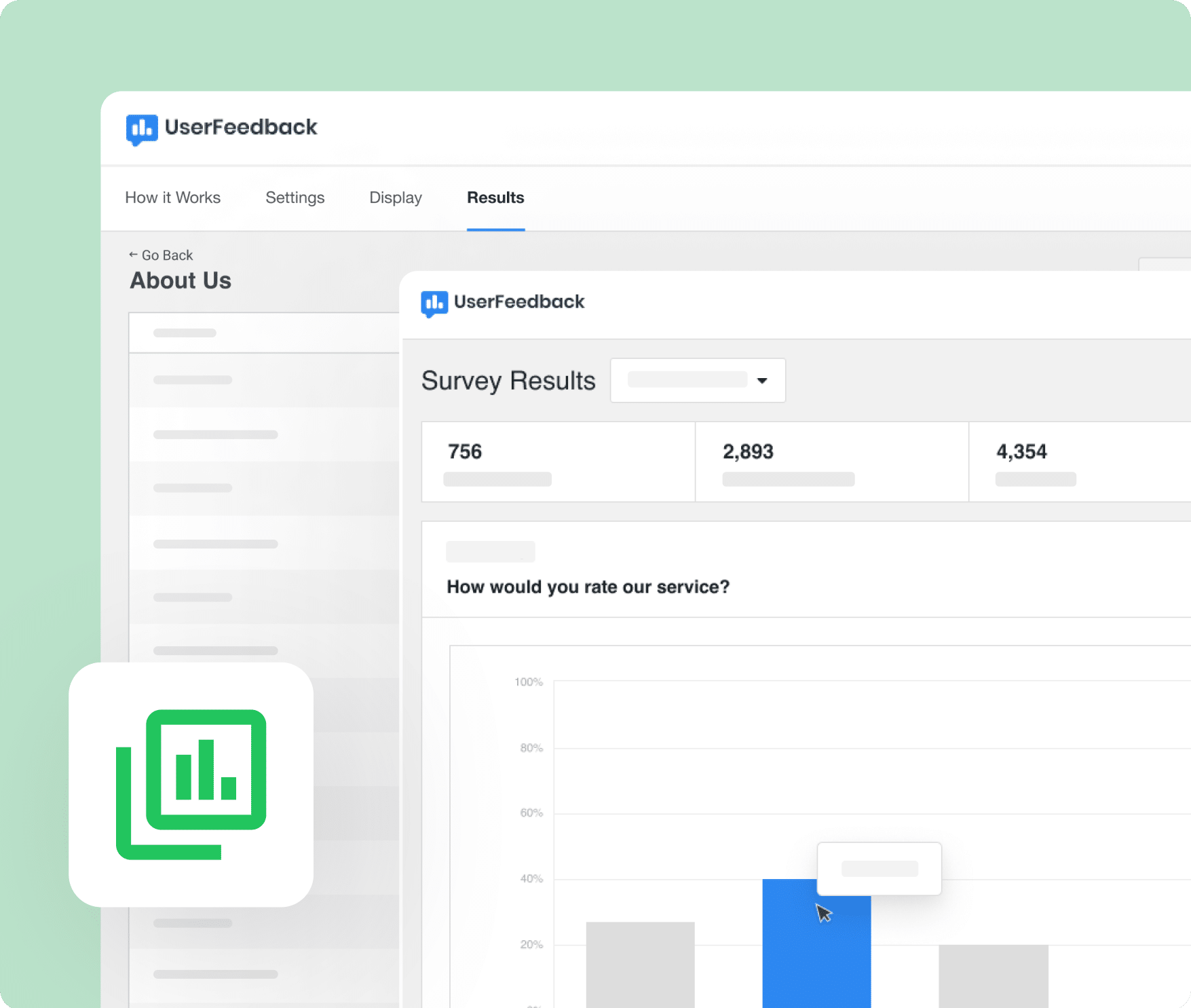 Effortless analysis and reporting for user feedback in WordPress.