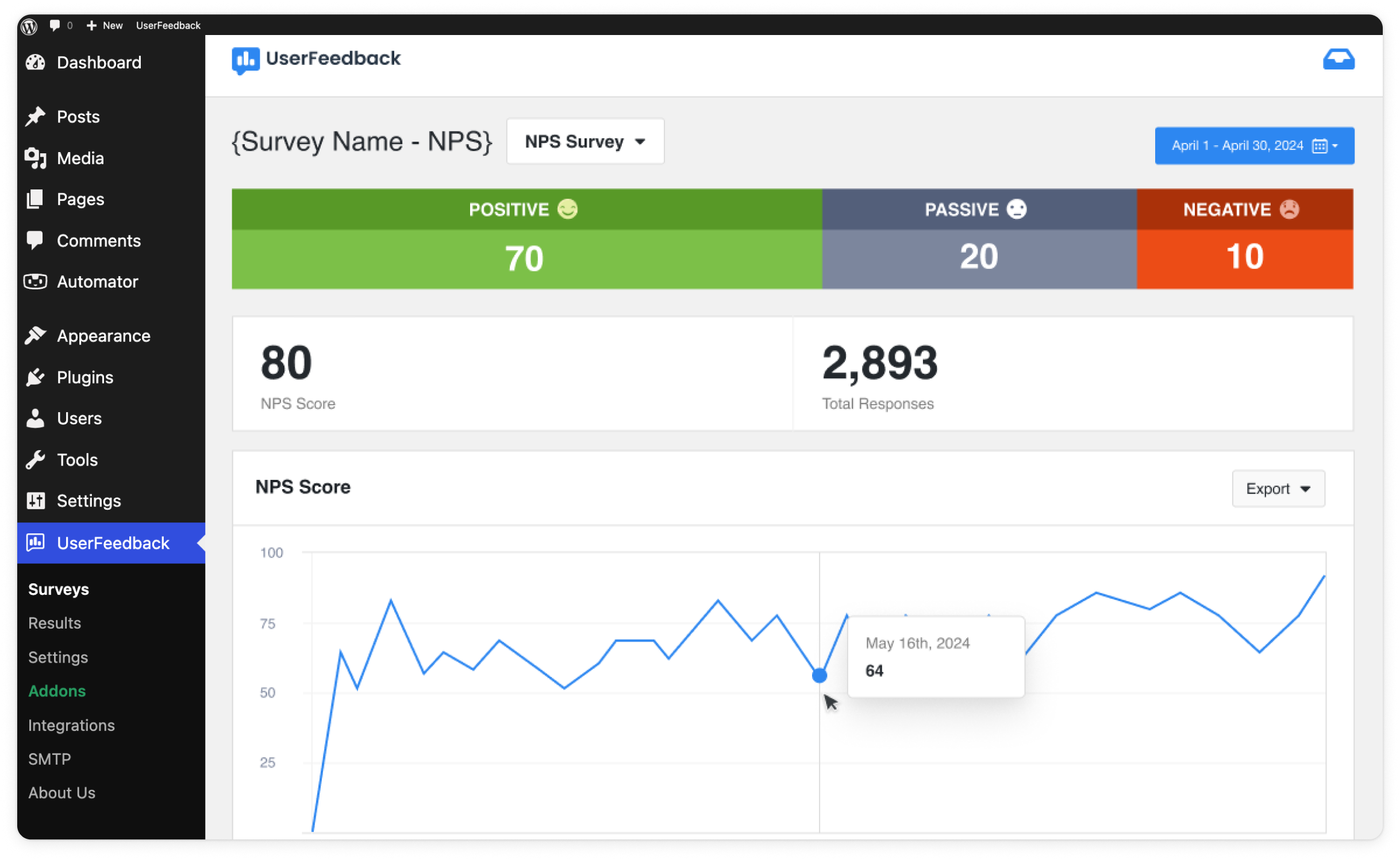 How to set up NPS surveys in WordPress to measure customer loyalty