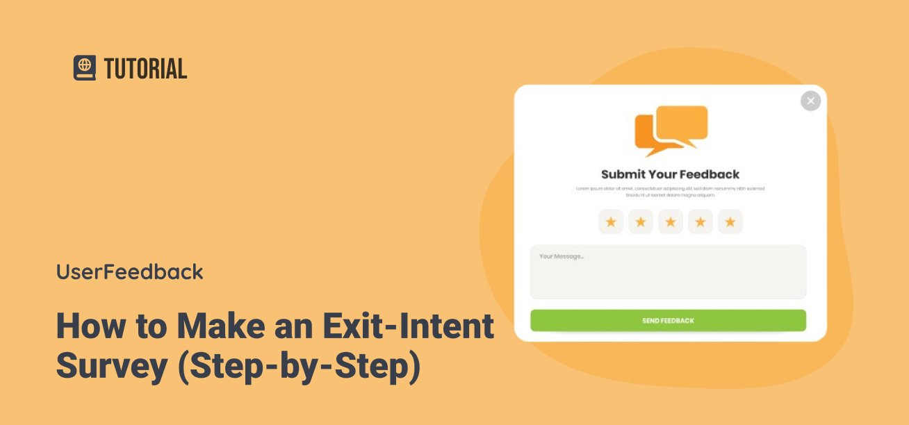 How to Make an Exit-Intent Survey (Step-by-Step)